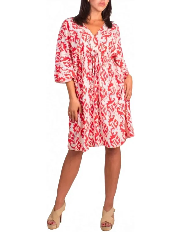 Ikat Print Mini Dress