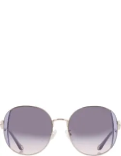 Lilac Peach Gradient Round Sunglasses