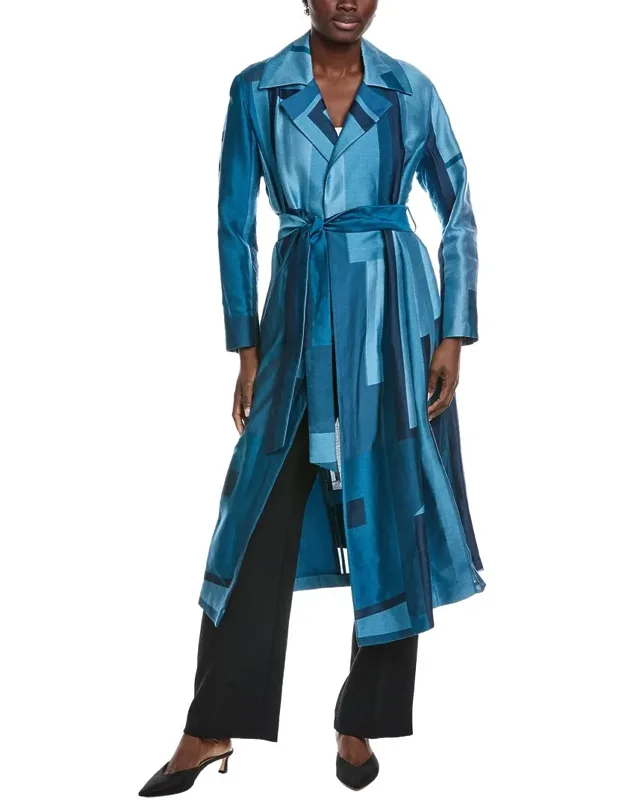 Silk-blend Trench Coat