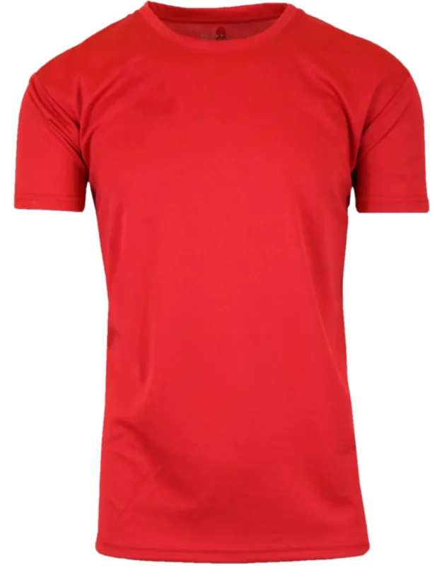 Short Sleeve Moisture-wicking Quick Dry Performance Crew Neck Tee
