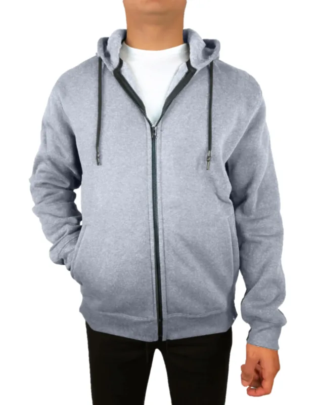 Fleece Line Full Zip-up Hoodie Sweatshirt