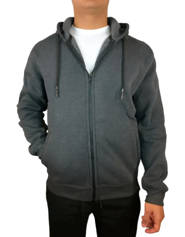 Fleece Line Full Zip-up Hoodie Sweatshirt