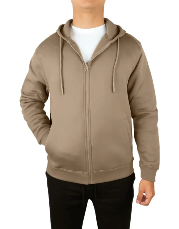 Fleece Line Full Zip-up Hoodie Sweatshirt