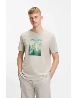 Printed Artwork T-shirt In Cotton Jersey