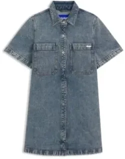 A-line Dress In Comfort-stretch Denim
