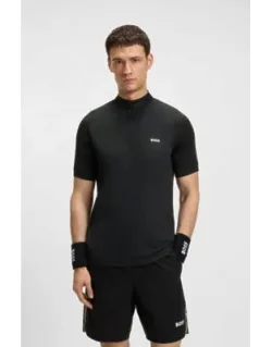 Stretch-ripstop Slim-fit Polo Shirt With Quick-dry Performance