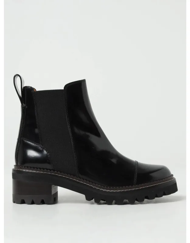 Mallory Ankle Boots In Brushed Leather