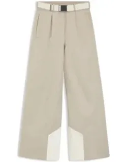 Ski Water-repellent Trousers With Herringbone Weave