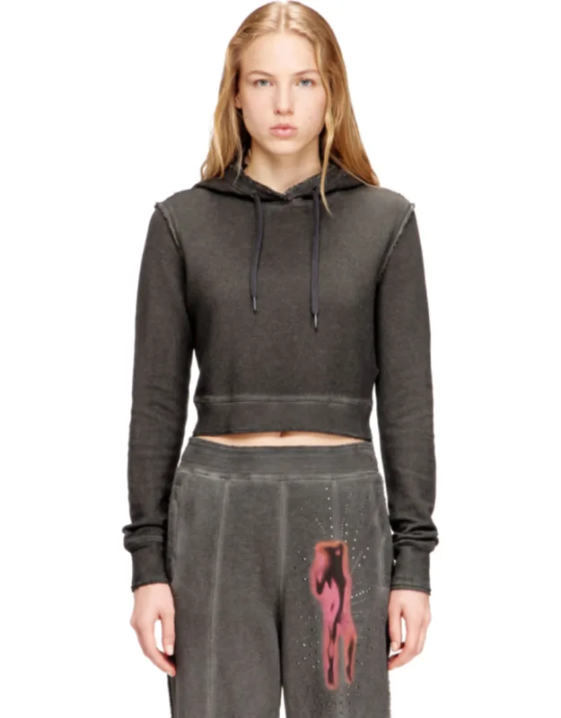 Hoodie With Rhinestone Detailing On The Back