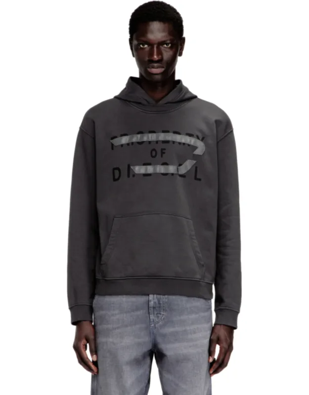 Cotton Hoodie With D Appliqué