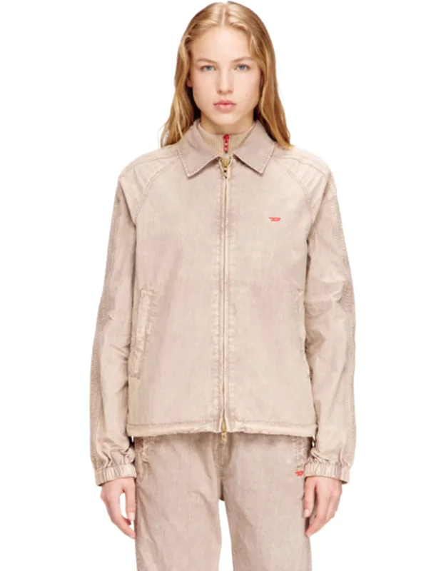 Taslan Jacket With Striped Sleeves