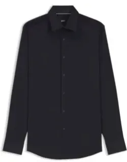 Easy-iron Slim-fit Shirt In Cotton Poplin