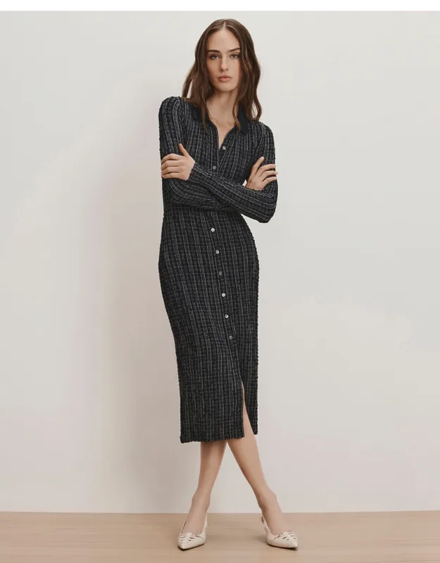 Plaid Midi Dress