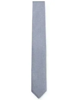 Jacquard-pattern Tie In A Silk Blend