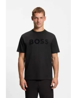Tonal-logo T-shirt In Stretch Cotton