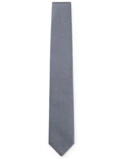 Jacquard-pattern Tie In Silk