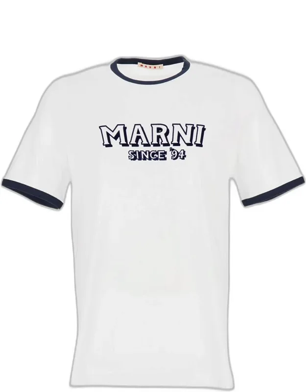 T-shirt With Crew Neck And Front Logo
