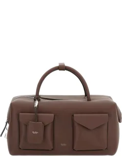 Padlock Flap Leather Shoulder Bag