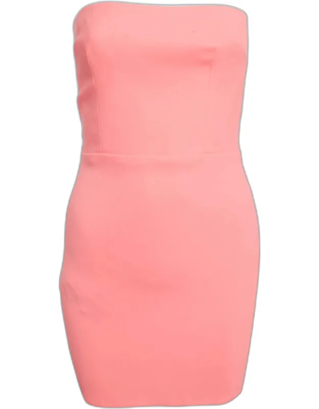 Stretch Crepe Strapless Mini Dress
