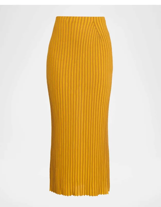 Striped Midi Skirt