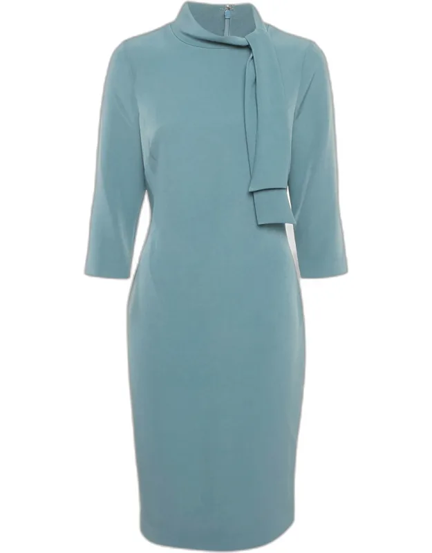 Crepe Bow Detail Mini Dress