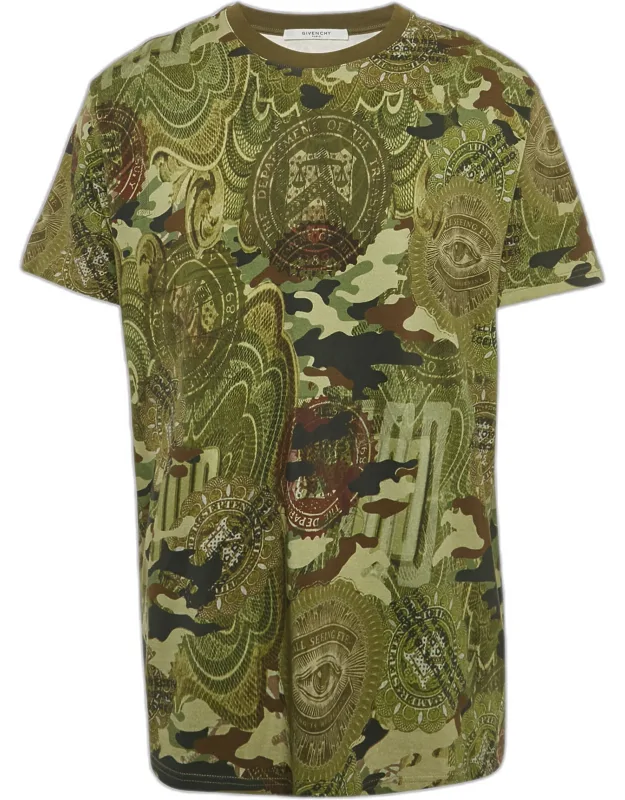 Camouflage Print Jersey T-shirt