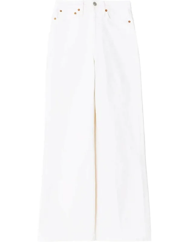 High-waist Wide-leg Jeans