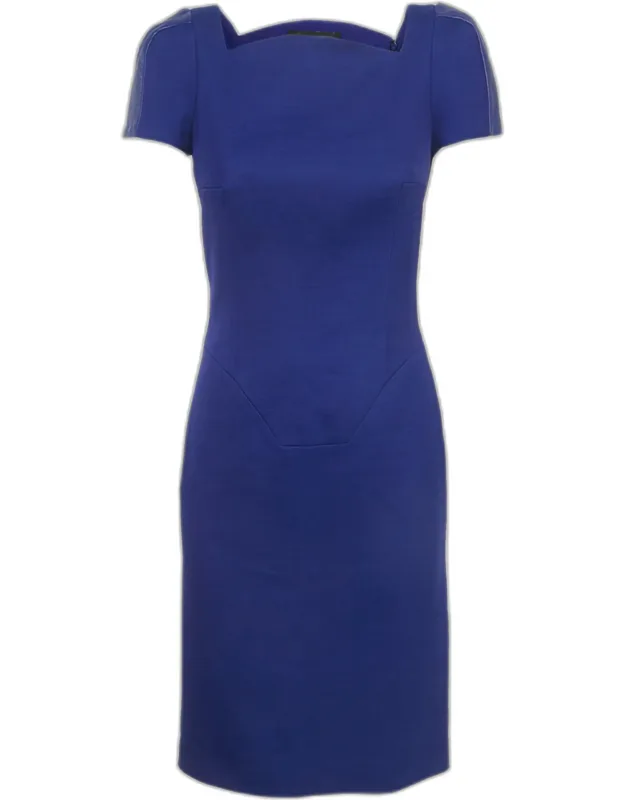 Wool Blend Sheath Mini Dress