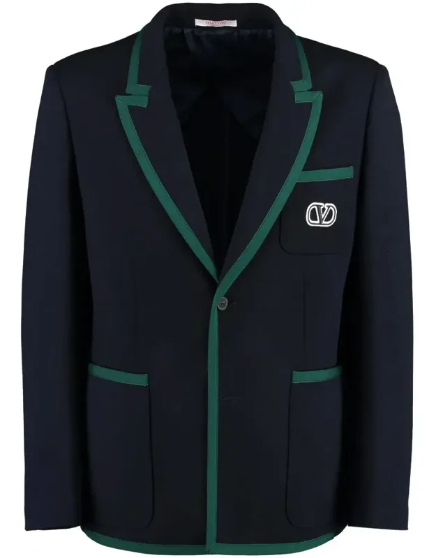 Wool Single-breasted Blazer