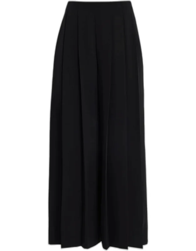 Cropped Pleated Pants