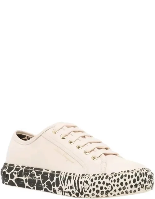 Gancini Printed Sole Sneakers