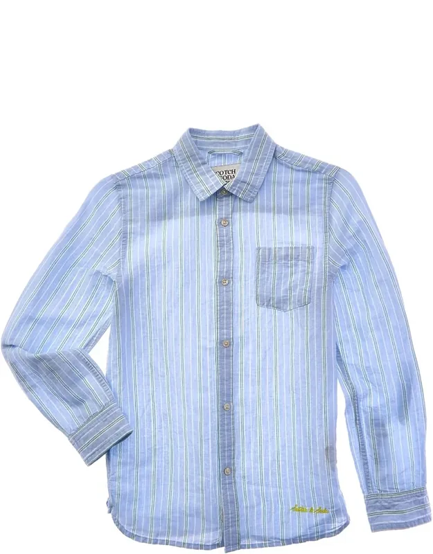 Yarn-dyed Linen-blend T-shirt
