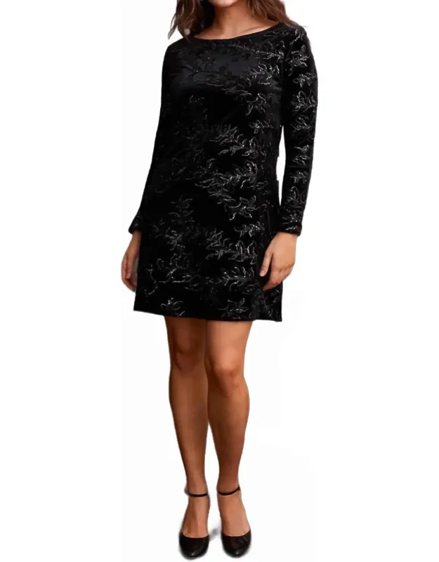 Sparkle Lined Knit Dress