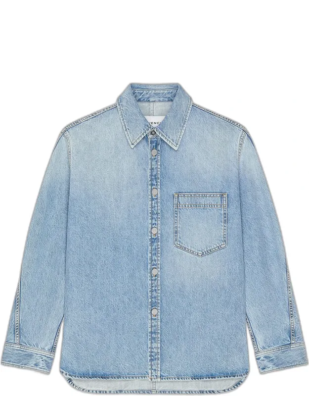 Stone-washed Denim Shirt