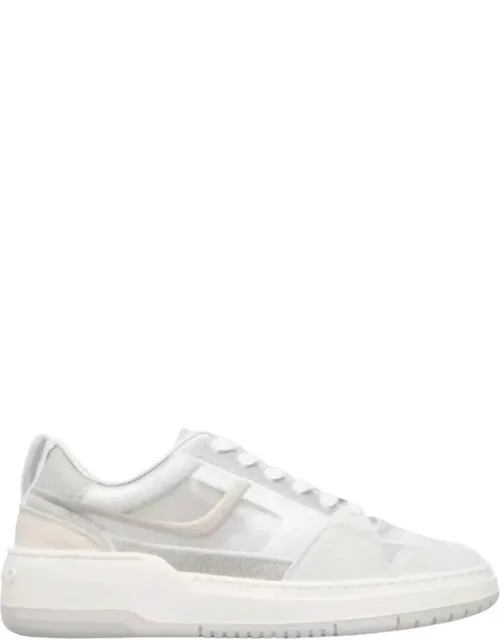 Mesh Suede Lace-up Sneakers