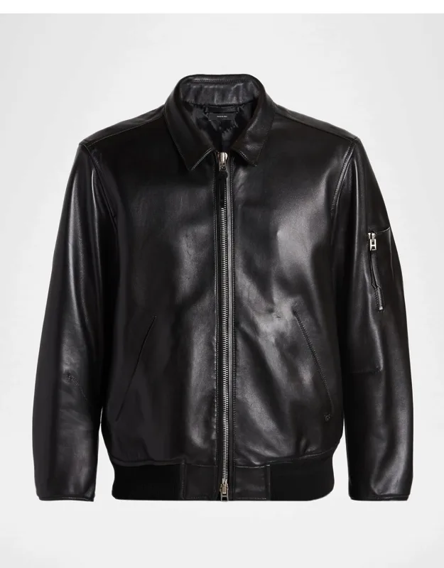 Soft Nappa Leather Blouson Jacket