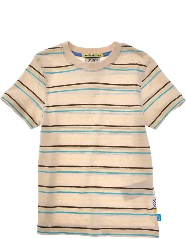 Relaxed-fit Yarn-dyed Striped Linen-blend T-shirt