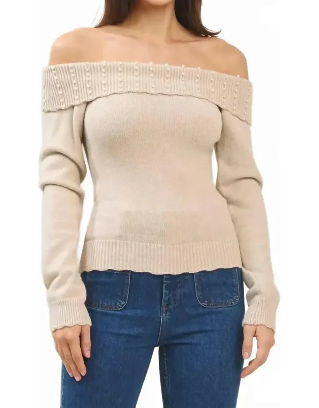 Off Shoulder Sweater