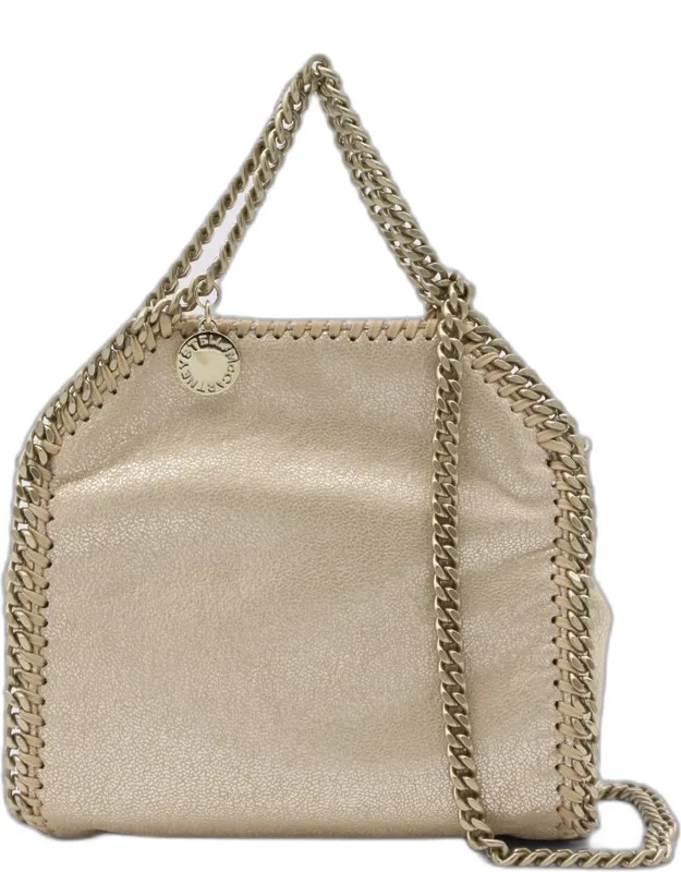 Gold Faux Leather Tiny Tote