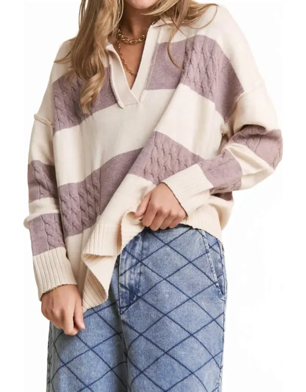 Snuggled Up Collar Sweater