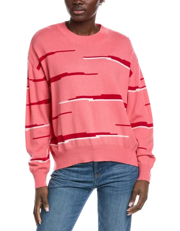 Glitch Zebra Wool & Cashmere-blend Sweater