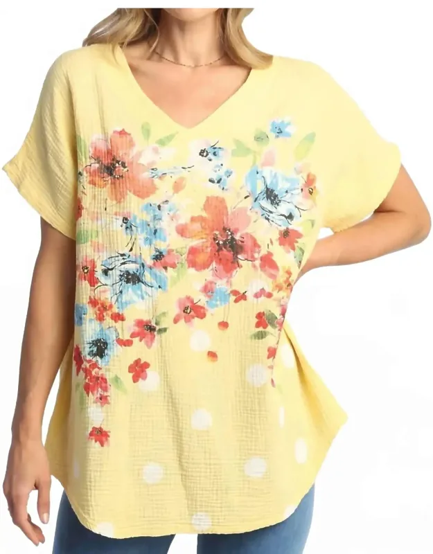 Bossa Nova Mineral Washed Double Gauze Top