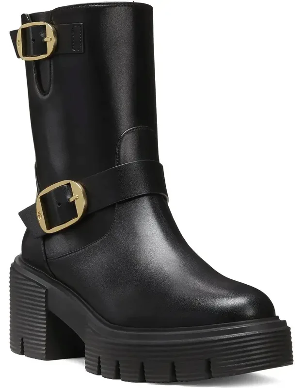 Soho Leather Moto Bootie