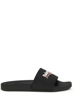 Balenciaga Rubber Slippers With Molded Insole