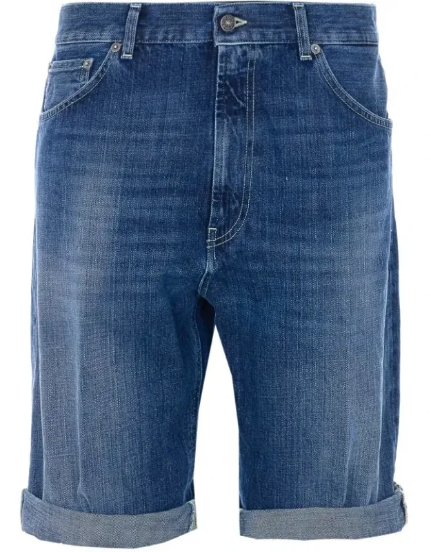 Shorts With Zip And Buttons Closure And 5 Pockets