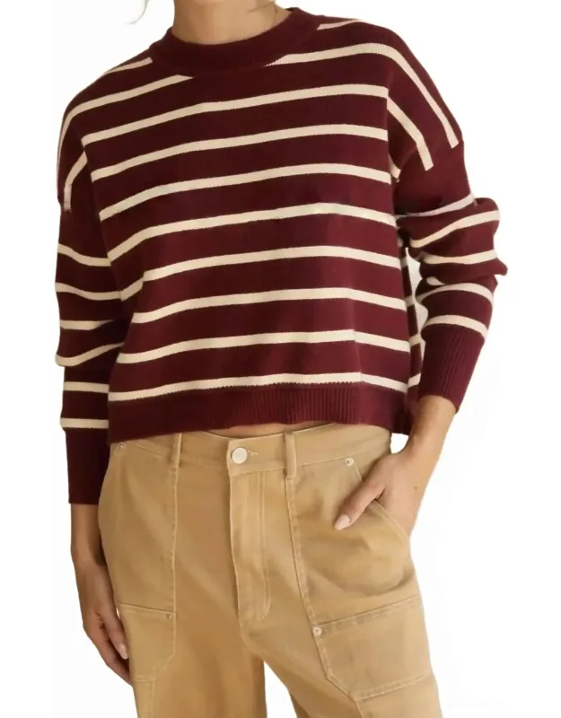 Striped Cropped Sweater
