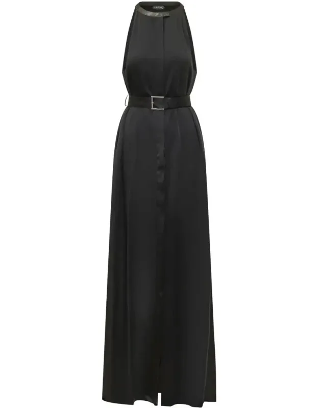 Long Dress With Halter Neckline