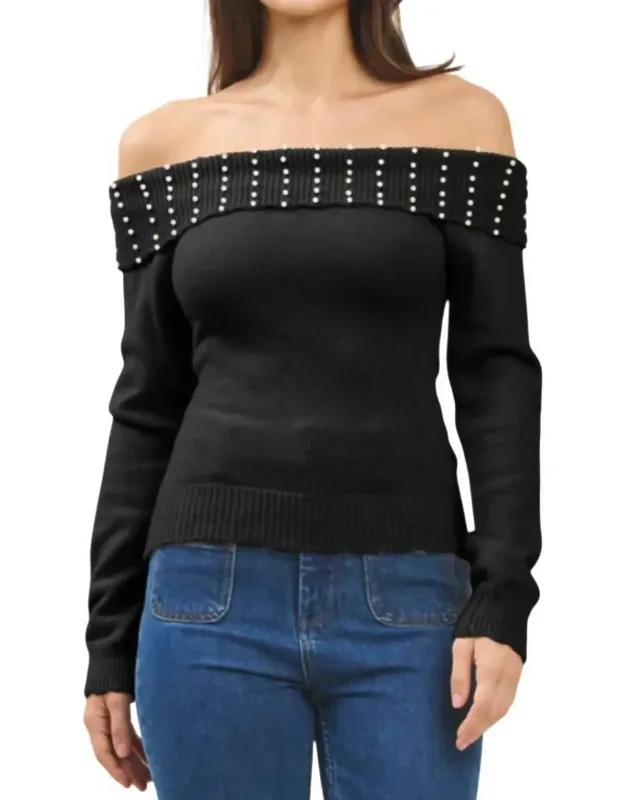 Off Shoulder Sweater