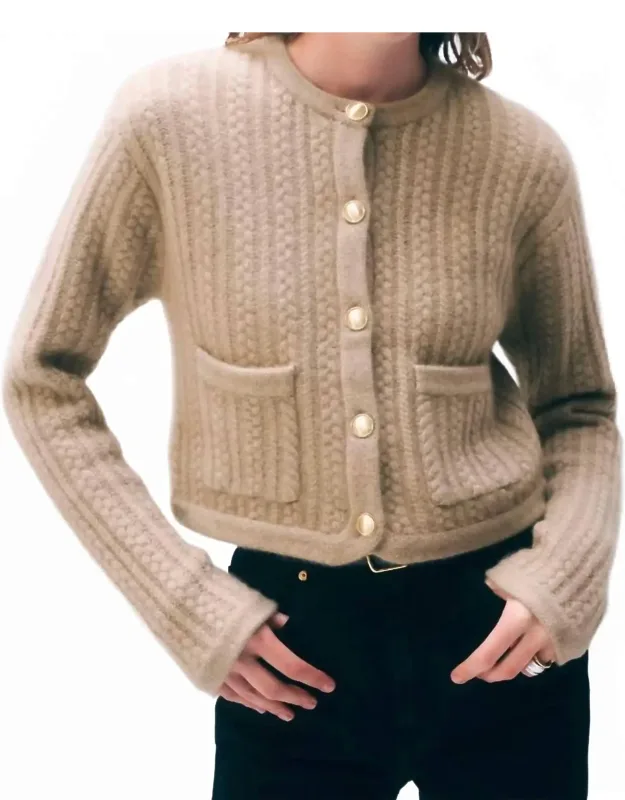 Cashmere Luxe Cable Cardigan