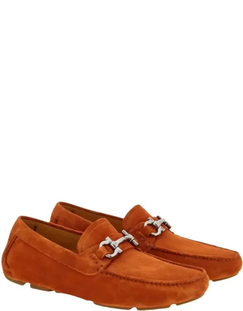 Gancini Suede Driving Shoes
